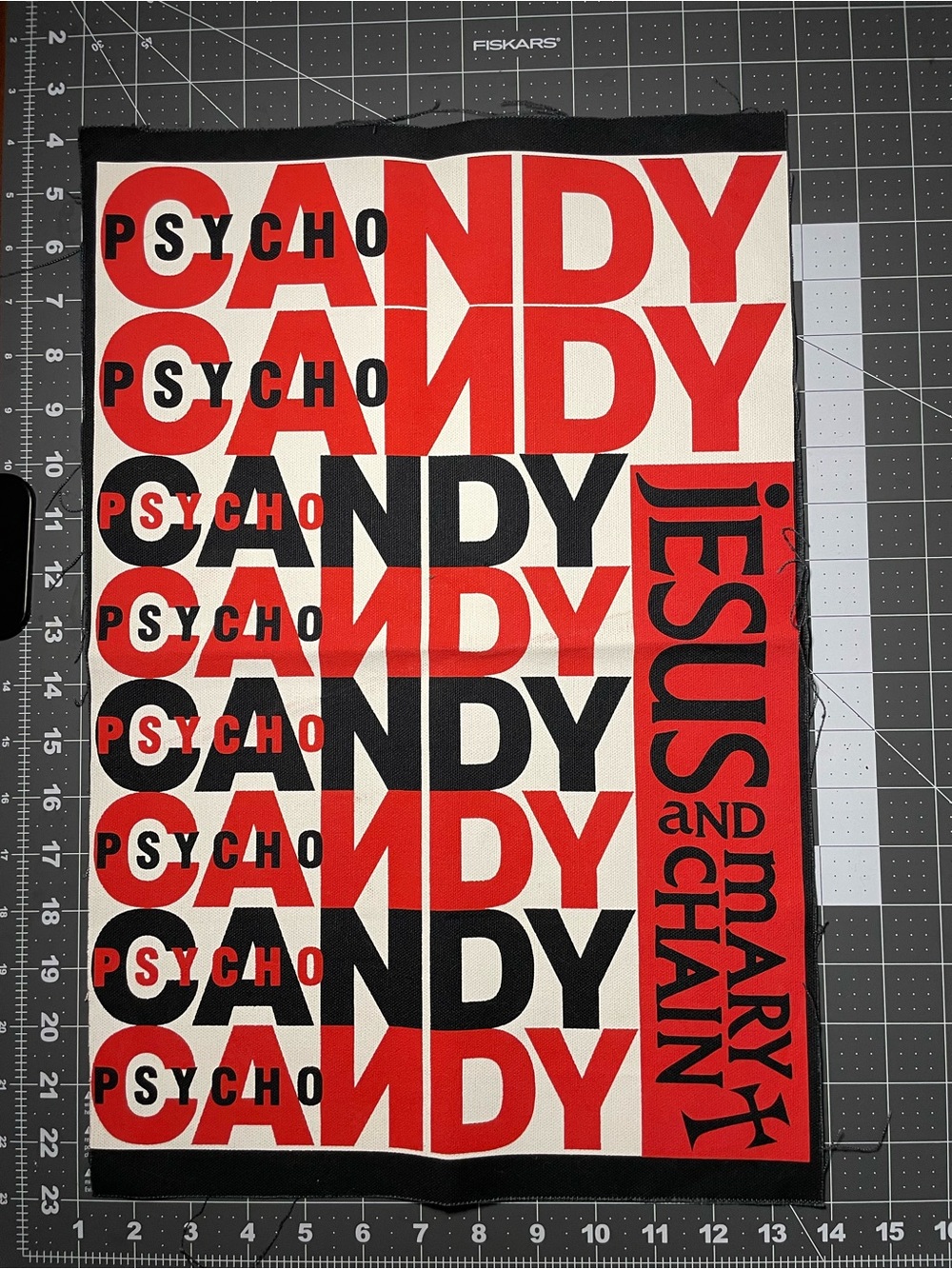 The Jesus and Mary chain canvas back patch